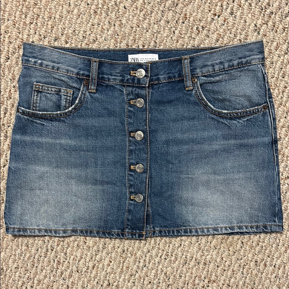 Zara Denim Mini Skirt